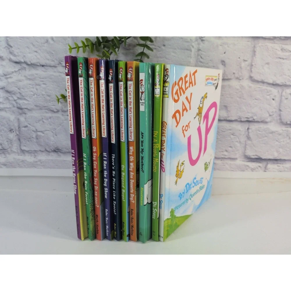 LOT 10!📚Dr. Seuss The Cat In The Hat's Learning Library Books Hardcover Early